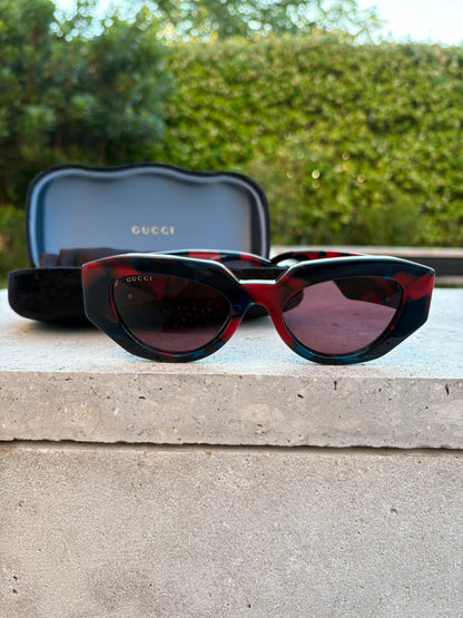 GUCCI. Gafas bicolor logo