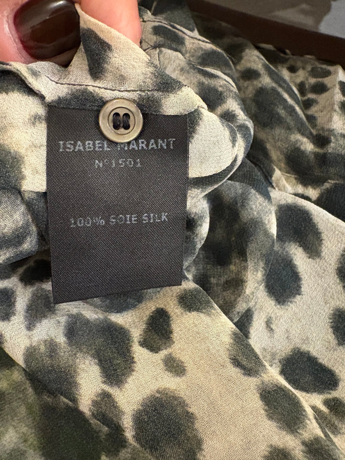 ISABEL MARANT.Animal print blouse. T XS/S