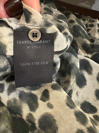 ISABEL MARANT.Animal print blouse. T XS/S