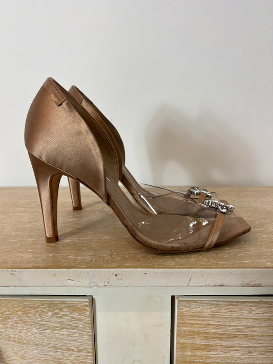 PEDRO GARCIA. Double-textured heels. Size 39