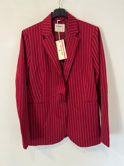 PINK WOMAN. Blazer burdeos raya diplomática. T M