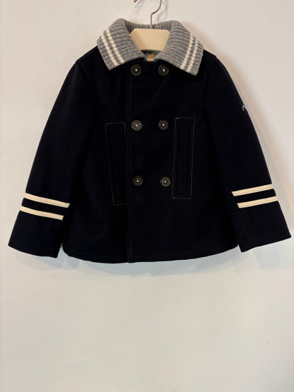 NANOS. Abrigo azul con lana