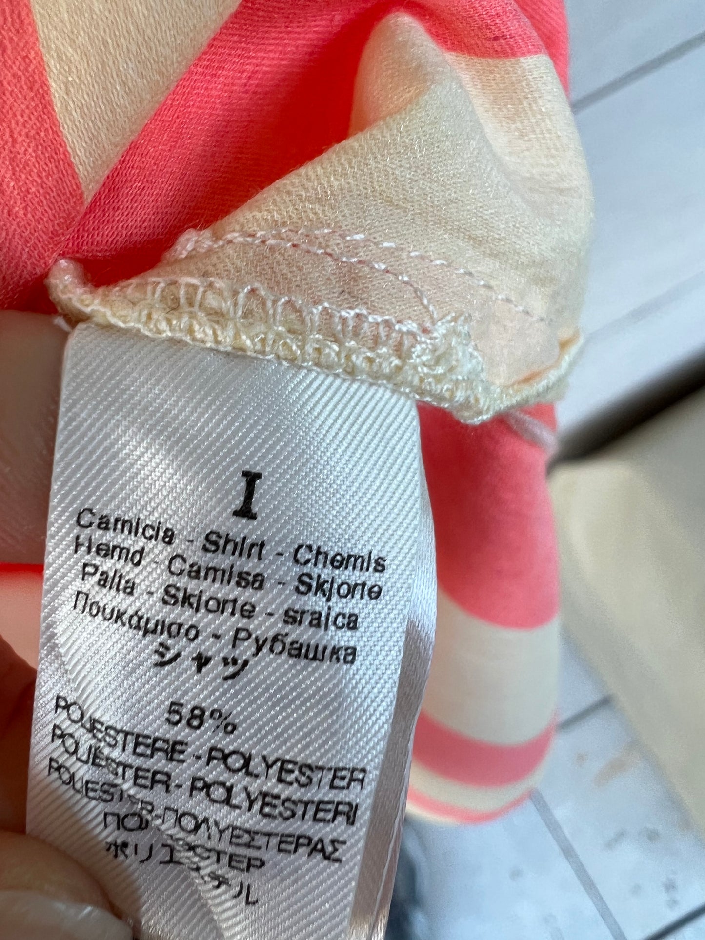 FORTE FORTE. Camisa rayas bicolor iniciales. T 1(S)