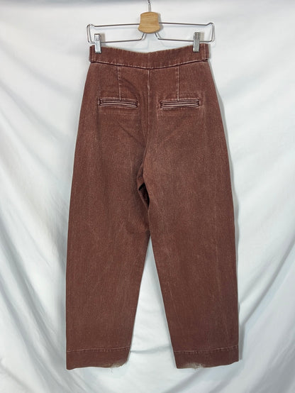 SOEUR. Denim pata ancha efecto desgastado. T 36