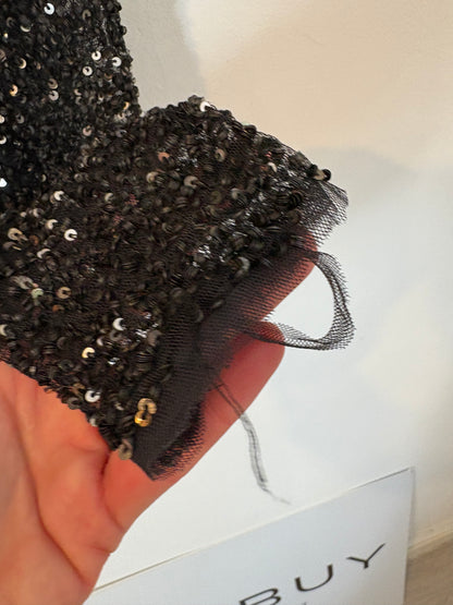 ZARA. Chaqueta lentejuelas mini. T M