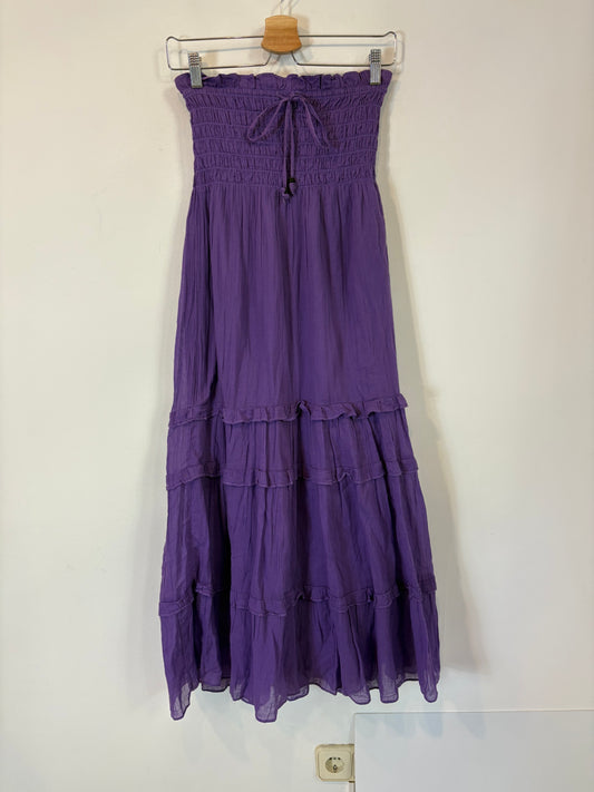 GAP. vestido largo morado  T.xs