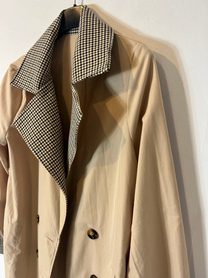 OTHER. Lightweight trench coat with plaid detail. TS