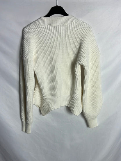 ZARA. Jersey color crudo detalles. T M