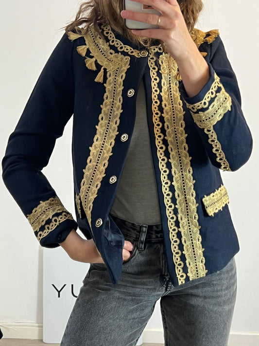 CORTEFIEL. Blue jacket with gold details. TS