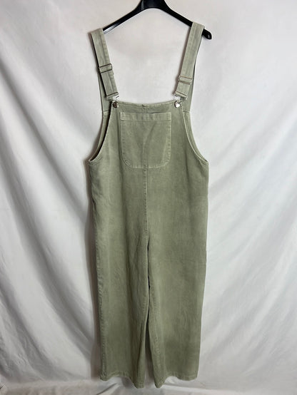ZARA. Peto verde pata ancha culotte. T M