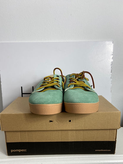 POMPEII. Zapatillas aguamarina antelina T.38