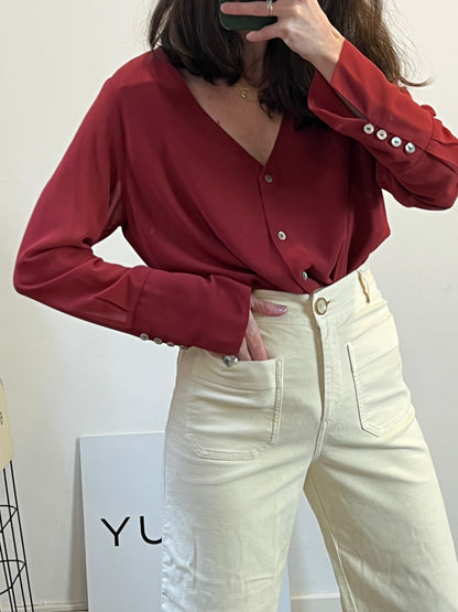 ZARA. Black stretch knit top. TL