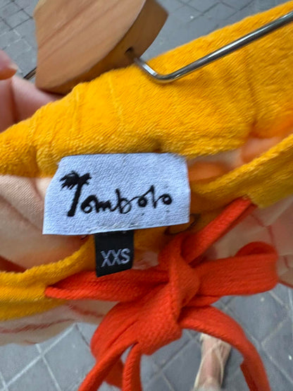 TOMBOLO. Bermuda rizo naranjas