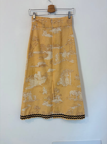 Falda midi estampada