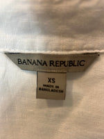 BANANA REPUBLIC. Vestido midi algodón blanco. T XS