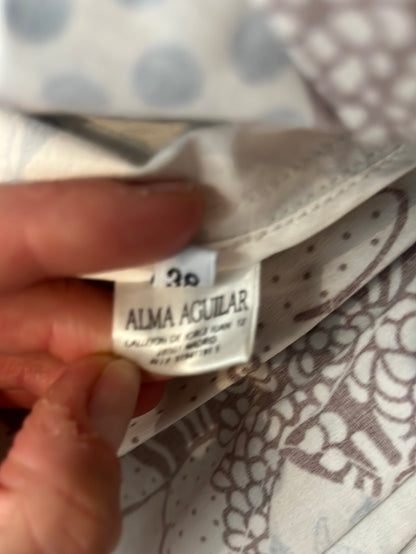 ALMA AGUILAR. Total jacket and skirt look. Size 38