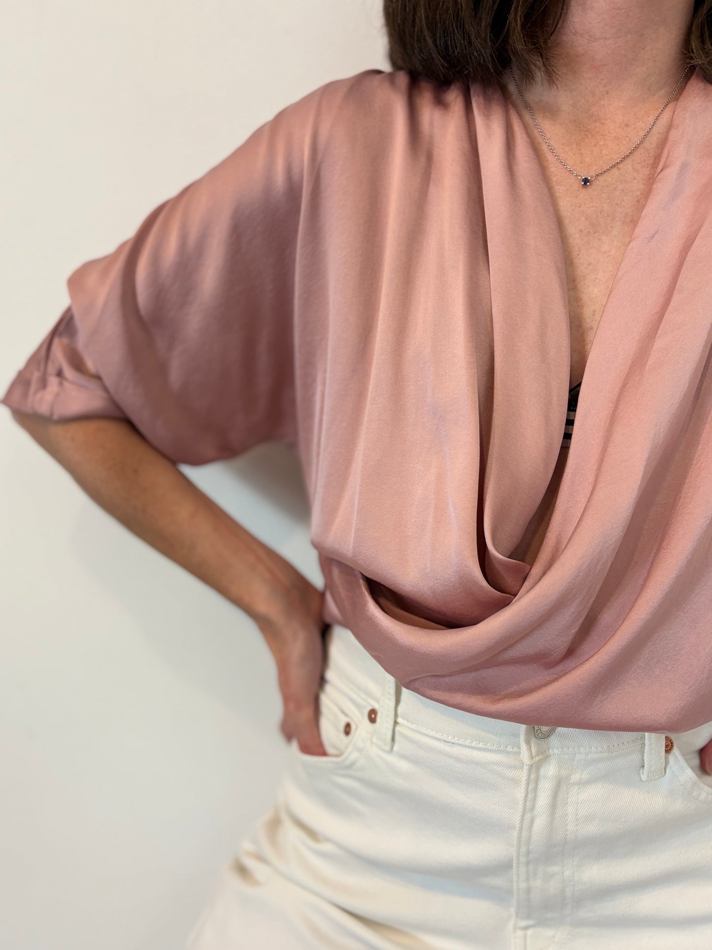 TCN. Top seda rosas claro. T S