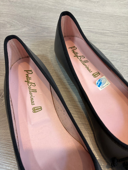 PRETTY BALLERINAS. Bailarinas piel bicolor grises. T 40