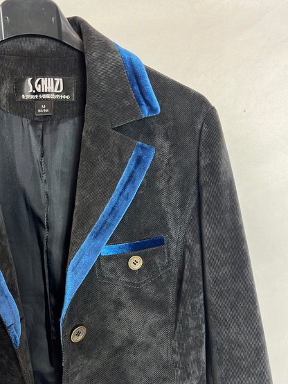 OTRAS. Blazer pana detalle terciopelo . T M