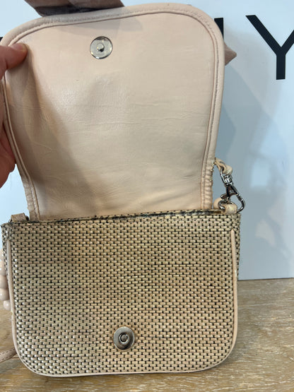 RIVER ISLAND. Beige double-handle bow bag