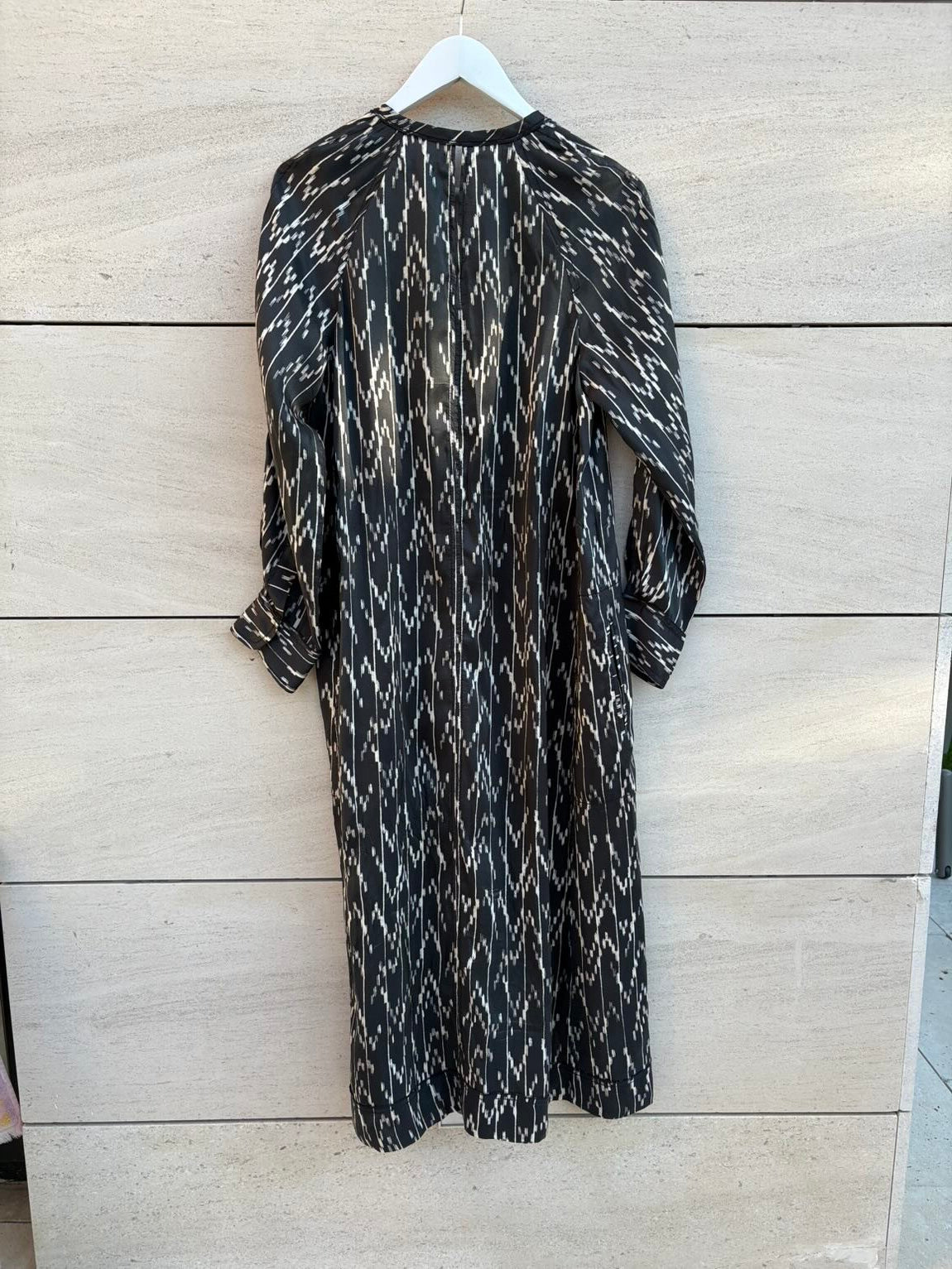 ISABEL MARANT. Vestido largo seda con cinturón