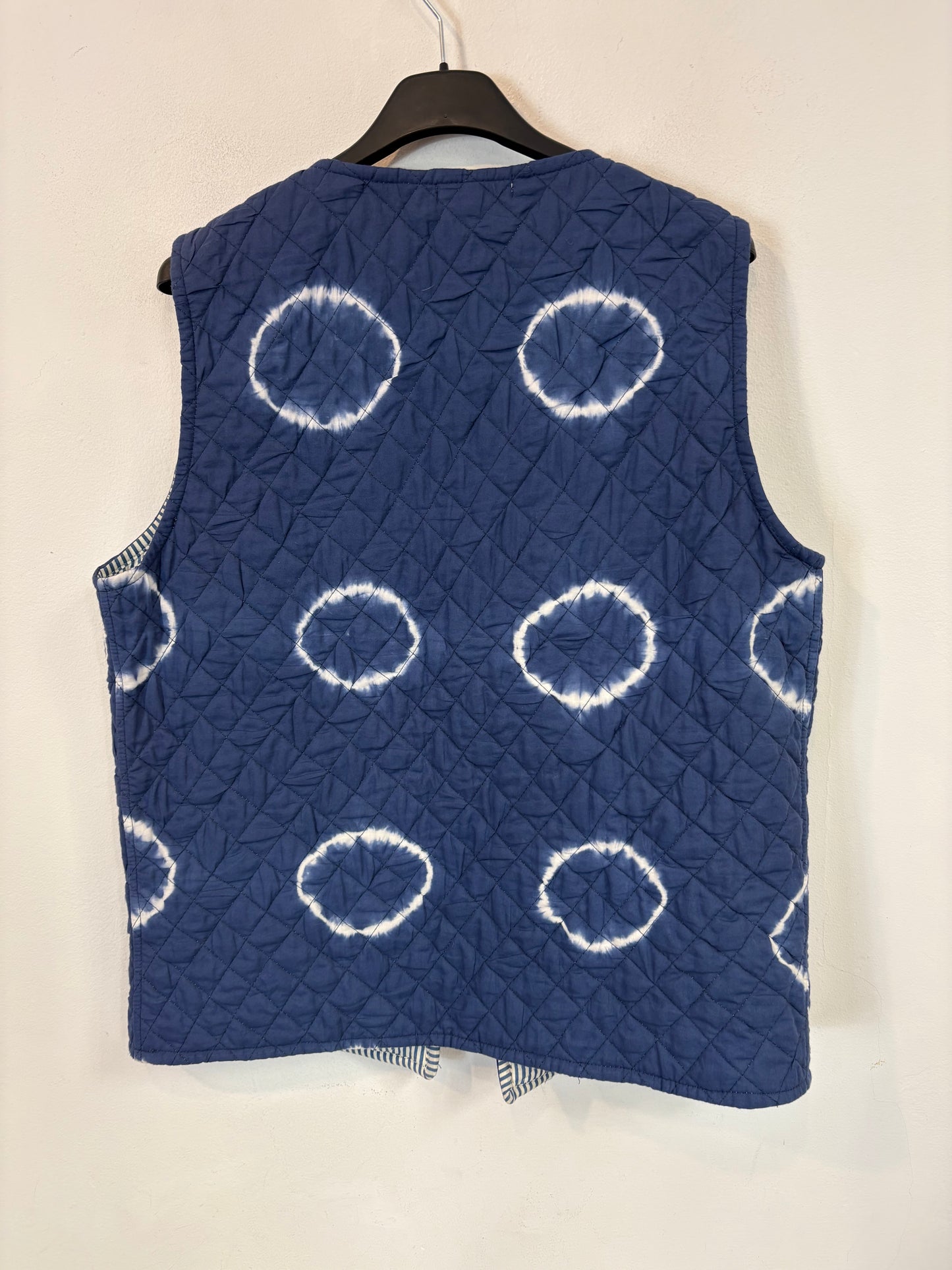 MARÍA DE LA ORDEN. Chaleco textura azul