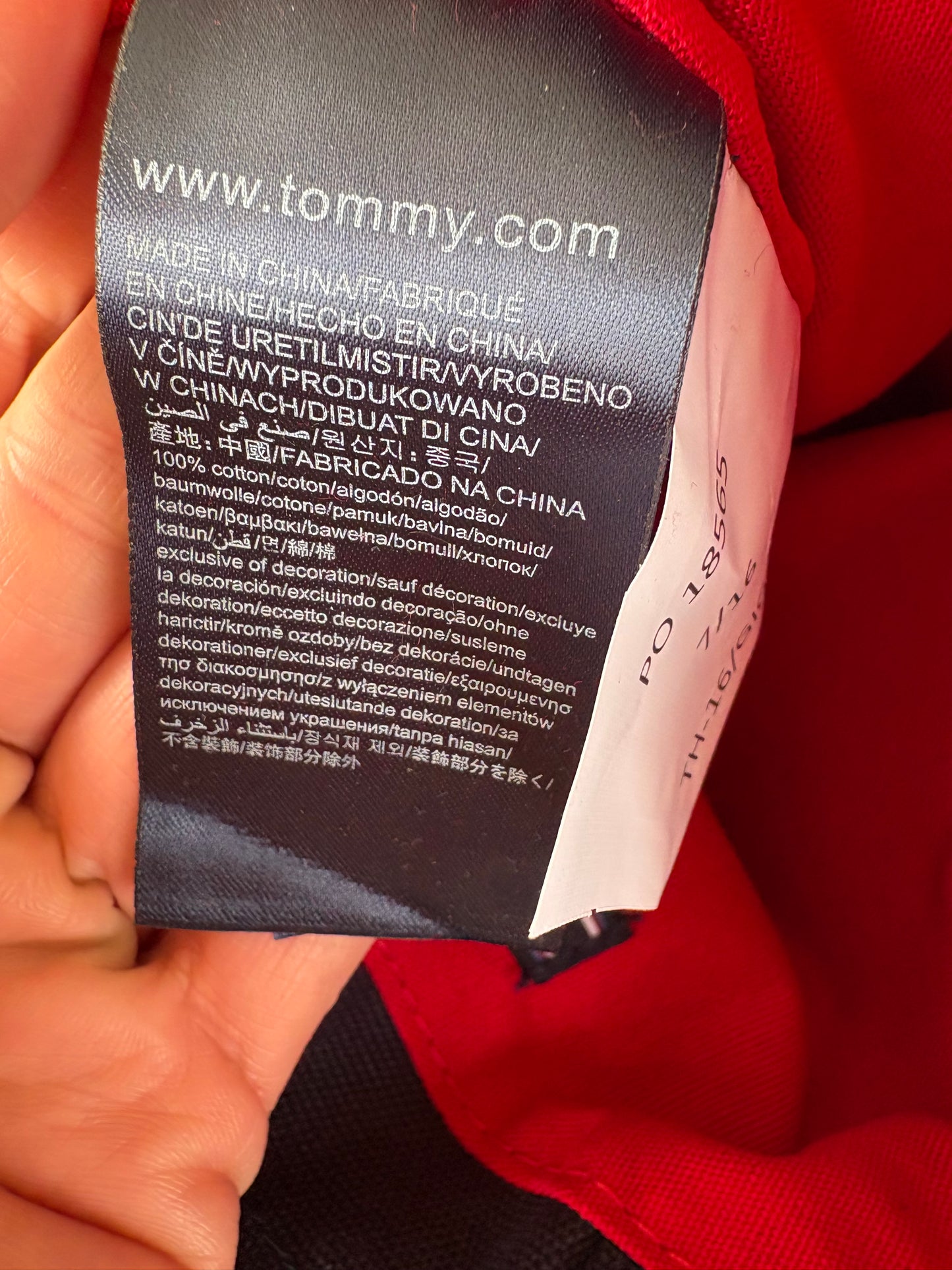 GIGI HADID x TOMMY HILFIGER. Bolso tela azul