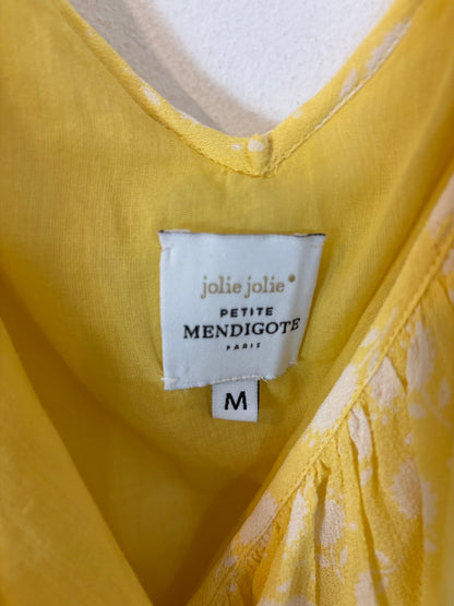 PETITE MENDIGOTE. Vestido midi lunares cruzado