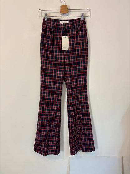 SCALPERS. Pantalón azul cuadros