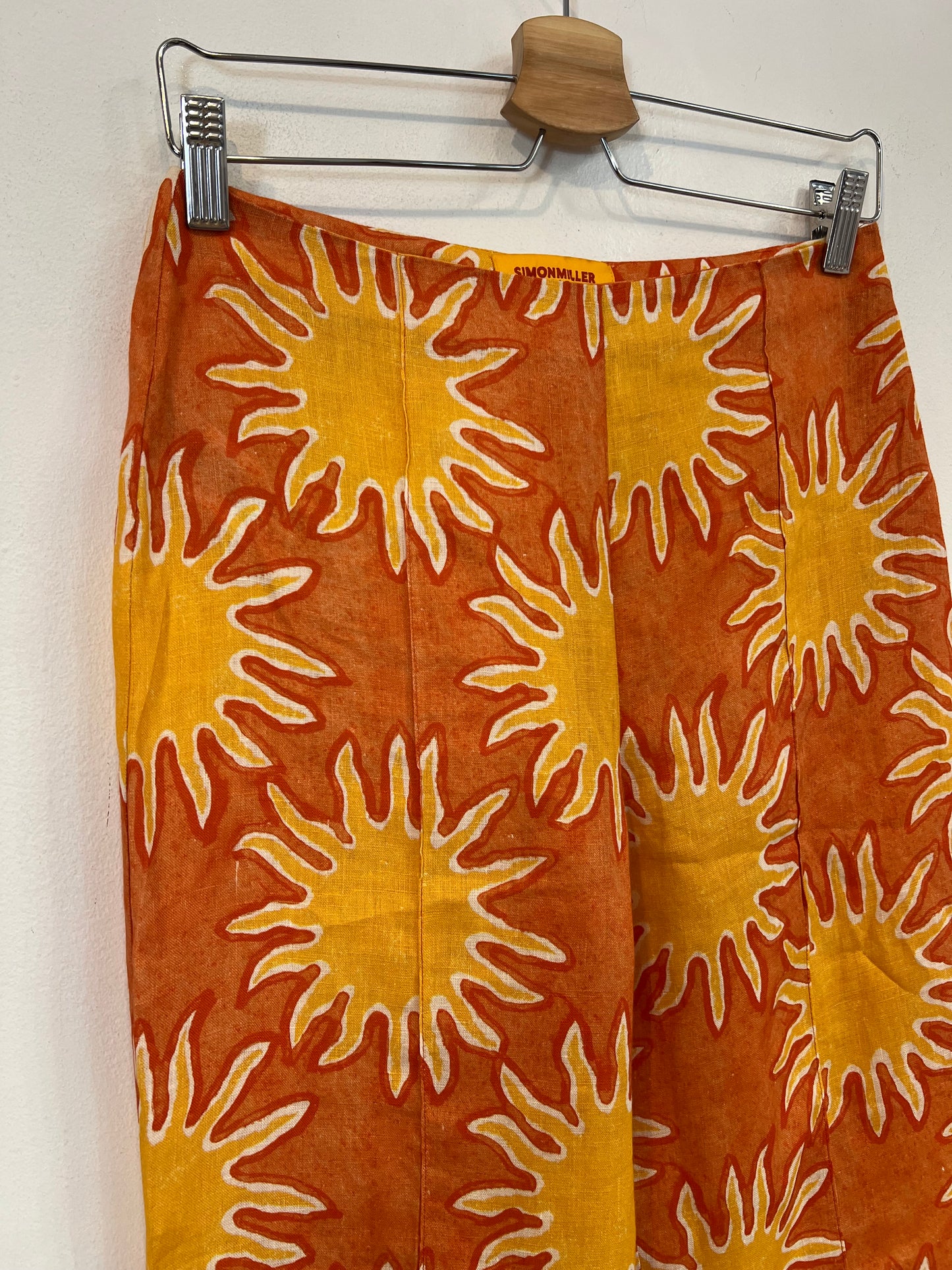 SIMONMILLER X MANGO. Pantalón lino soles