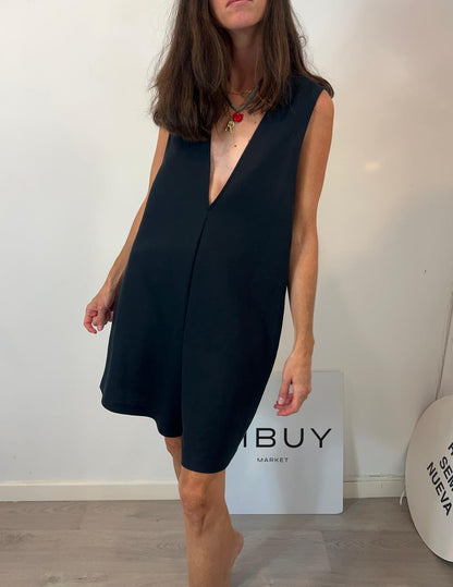 ZARA. Mono azul fluido