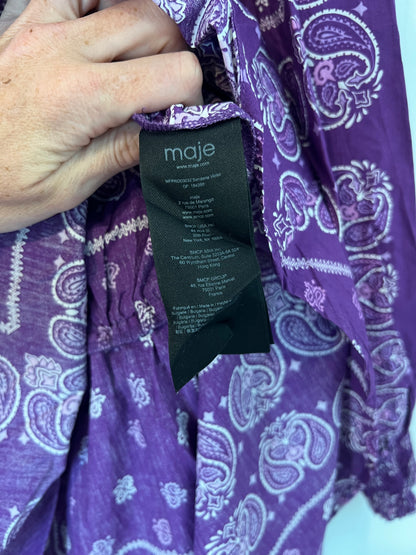 MAJE. Amoeba purple dress size 36