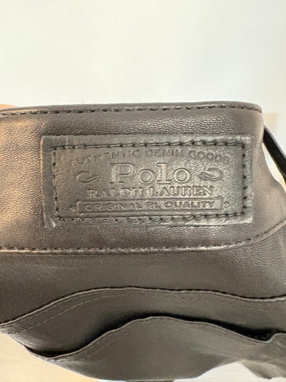 POLO RALPH LAUREN. Pantalón piel negro