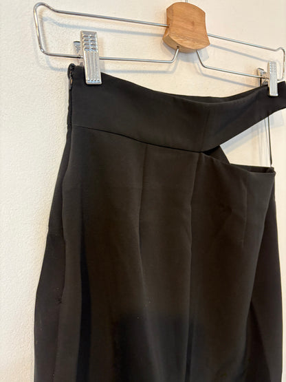ZARA. Falda tubo negra abertura