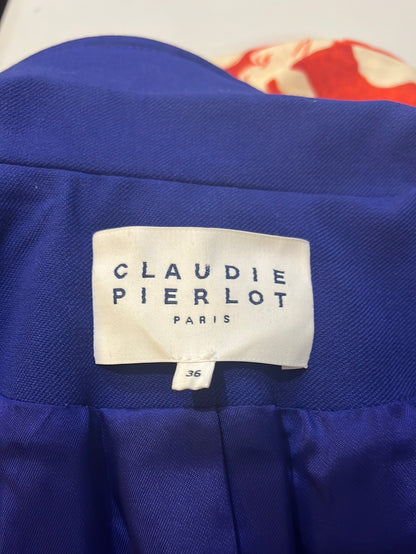 CLAUDIE PIERLOT. Klein blue blazer T.36