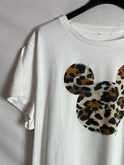 OTRAS. Camiseta blanca cara print . TL