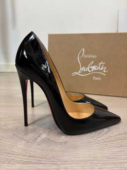 LOUBOUTIN. So Kate 120 tacones charol negros. T 38