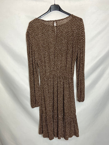 MANGO. Vestido corto lunares. T.xs