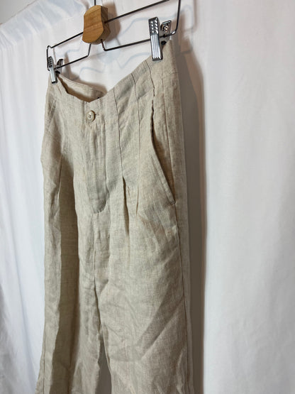 TINTORETTO. Beige linen pants T.36