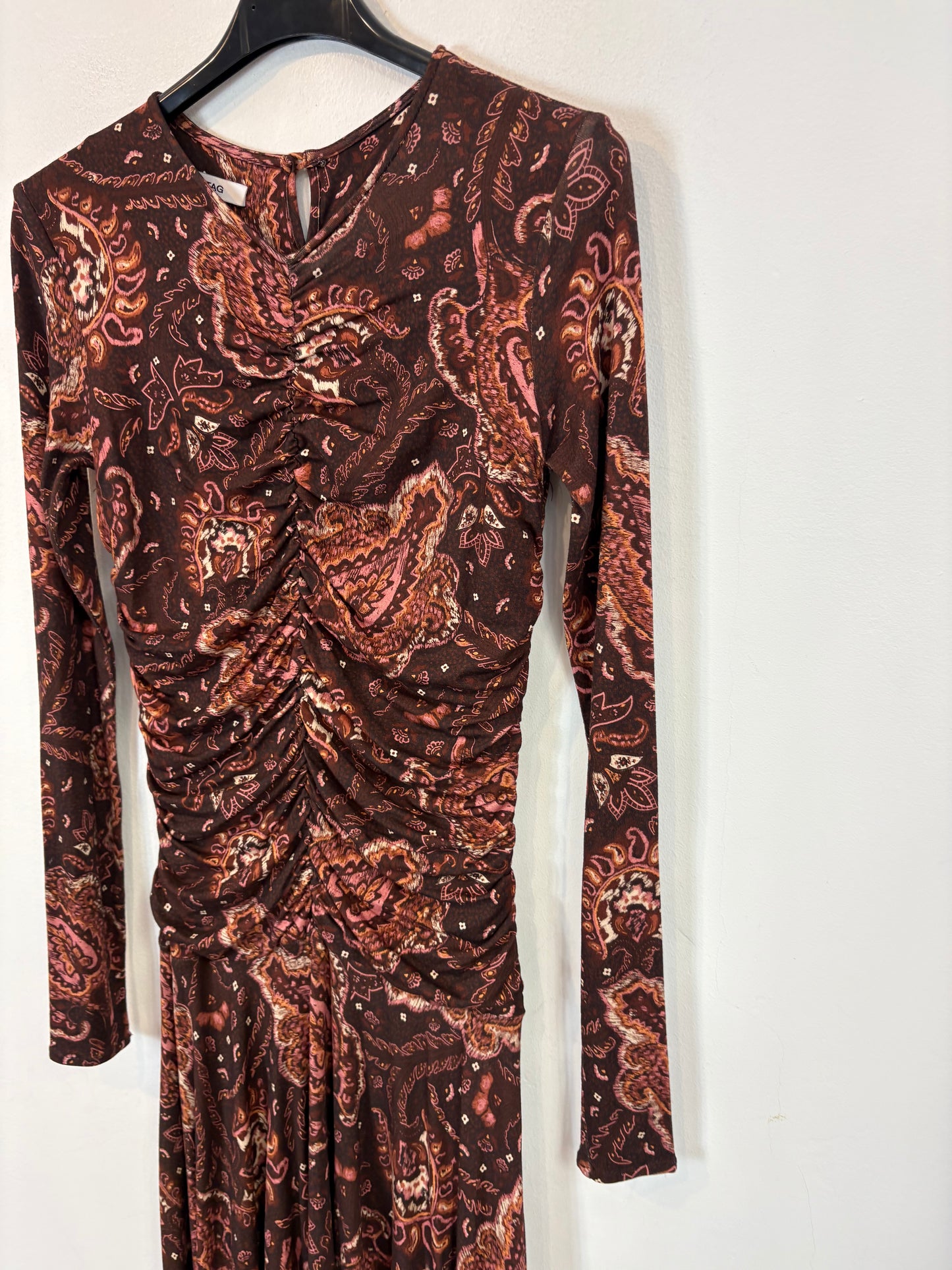 GABTAG. Vestido largo punto elástico estampado