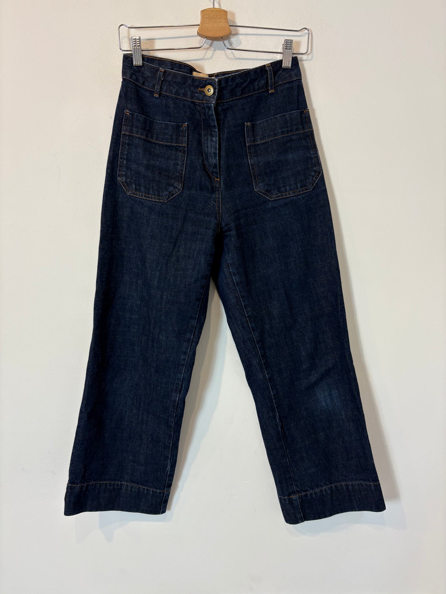 SESSUN: Denim recto bolsillos azul oscuro