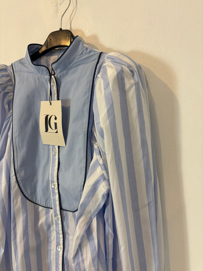 LAGANINI. Striped blouse with bow detail. TM/L