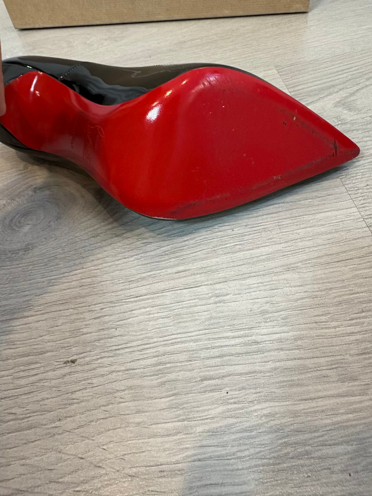 LOUBOUTIN. So Kate 120 tacones charol negros. T 38