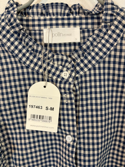 POLIN ET MOI. Blusa cuadros vichy