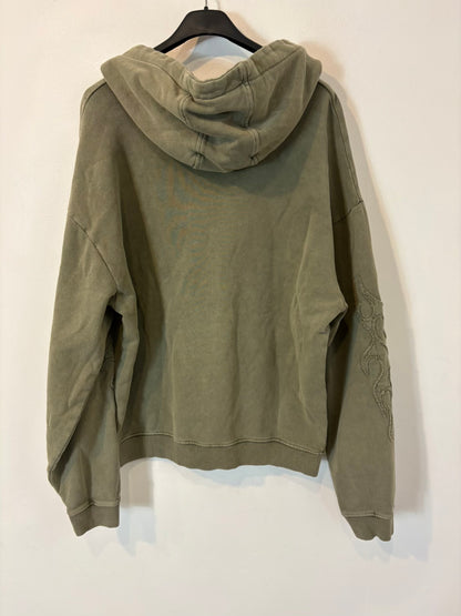 SUPPLY&DEMAND. Sudadera verde capucha