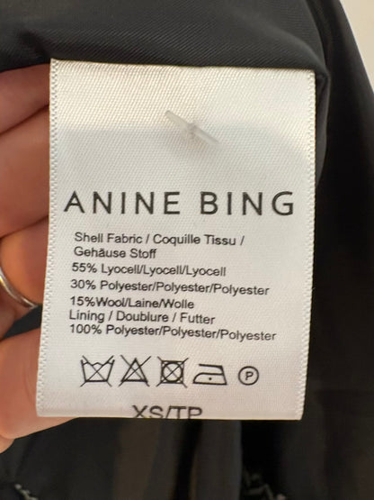 ANINE BING. Blazer jaspeada con lana