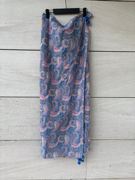 ANTIK BATIK. Pañuelo/ pareo estampado azules