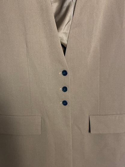 ZARA. Chaleco marrón botones T. XS