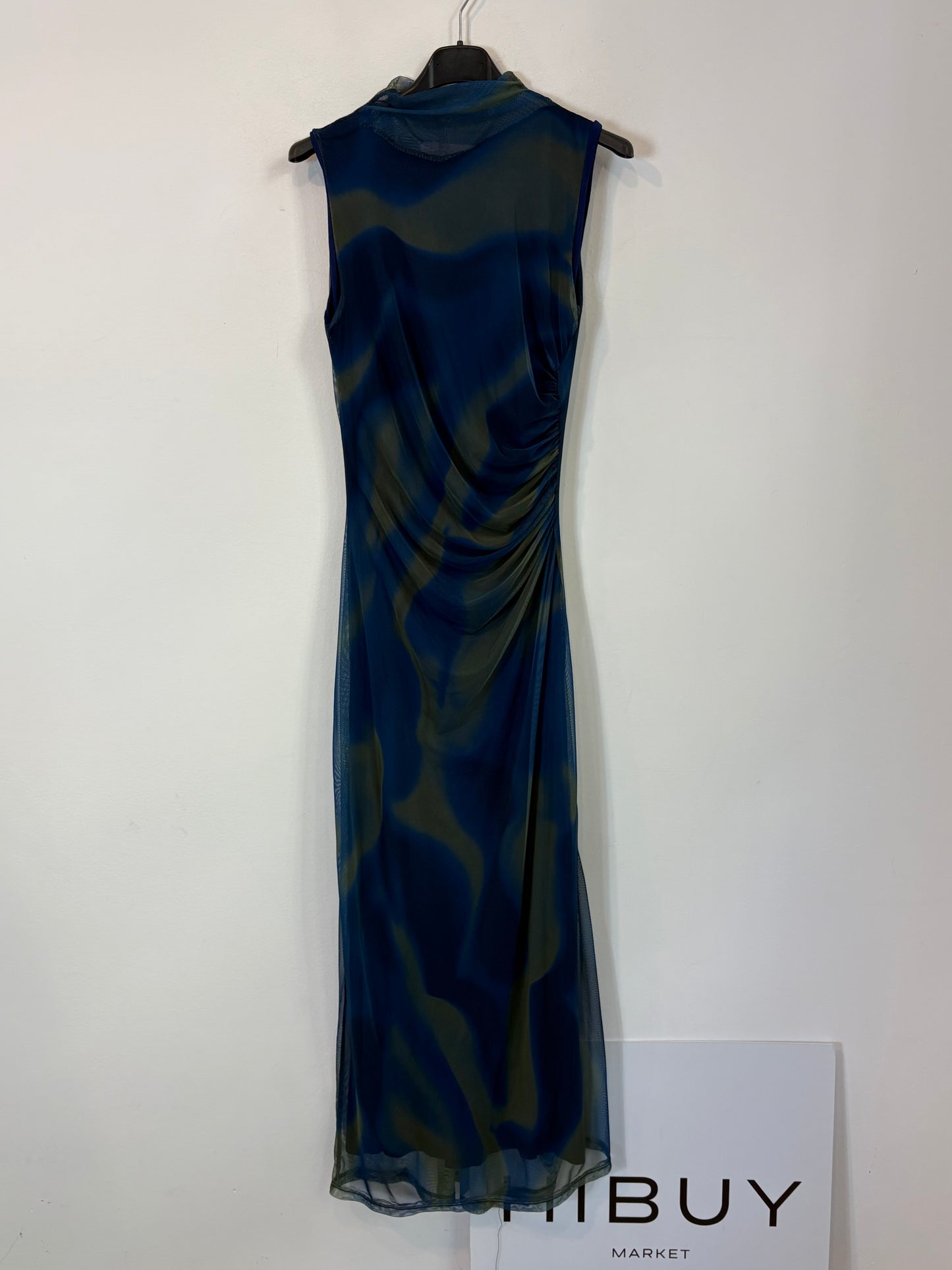 JUANAVELLANEDA SEEIOU. Vestido largo tul elástico. T S