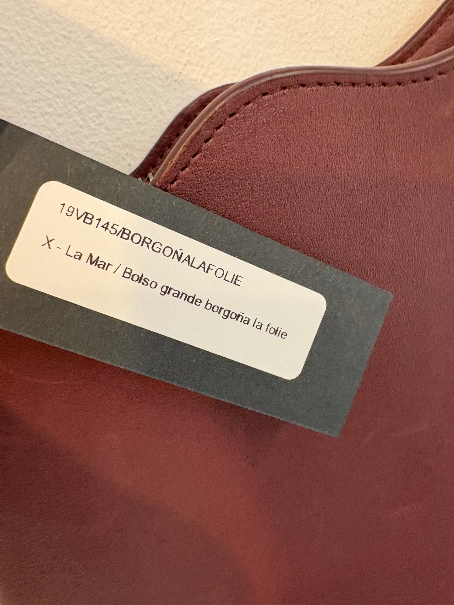 MALABABA. Bolso LA MAR burdeos
